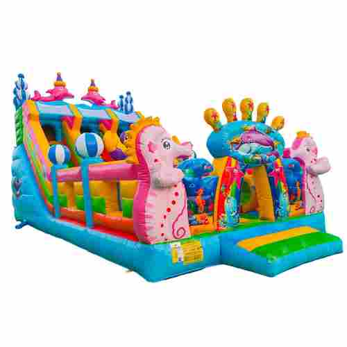 Коммерческий надувной батут «В гостях у дельфинов 3», 10*5*5 м