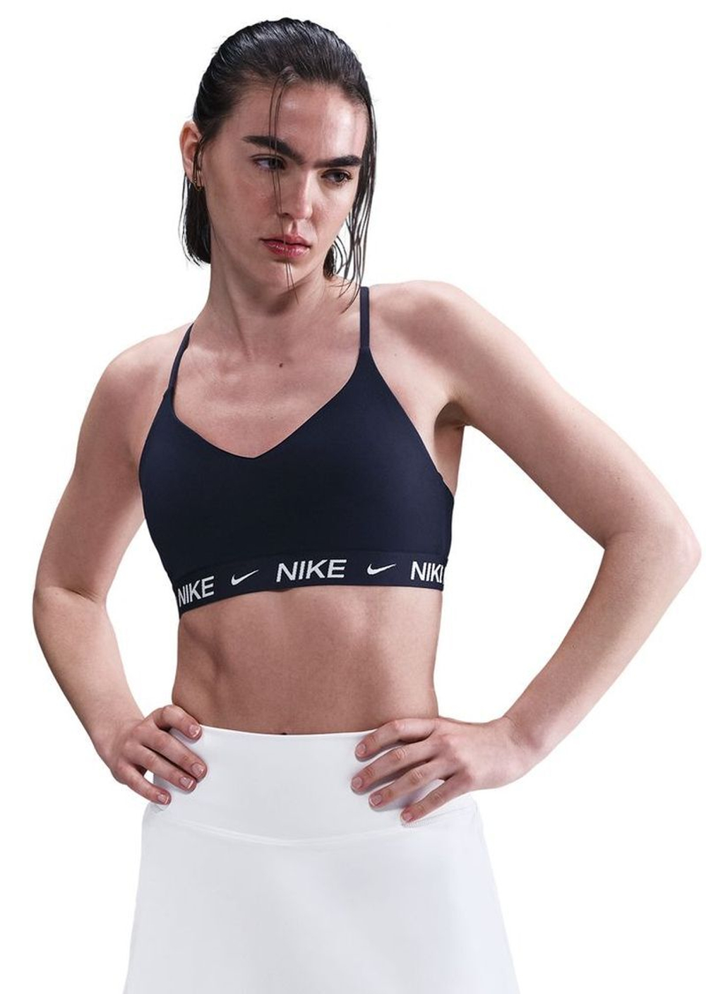 Теннисный бюстгальтер Nike Indy Light Support - midnight navy