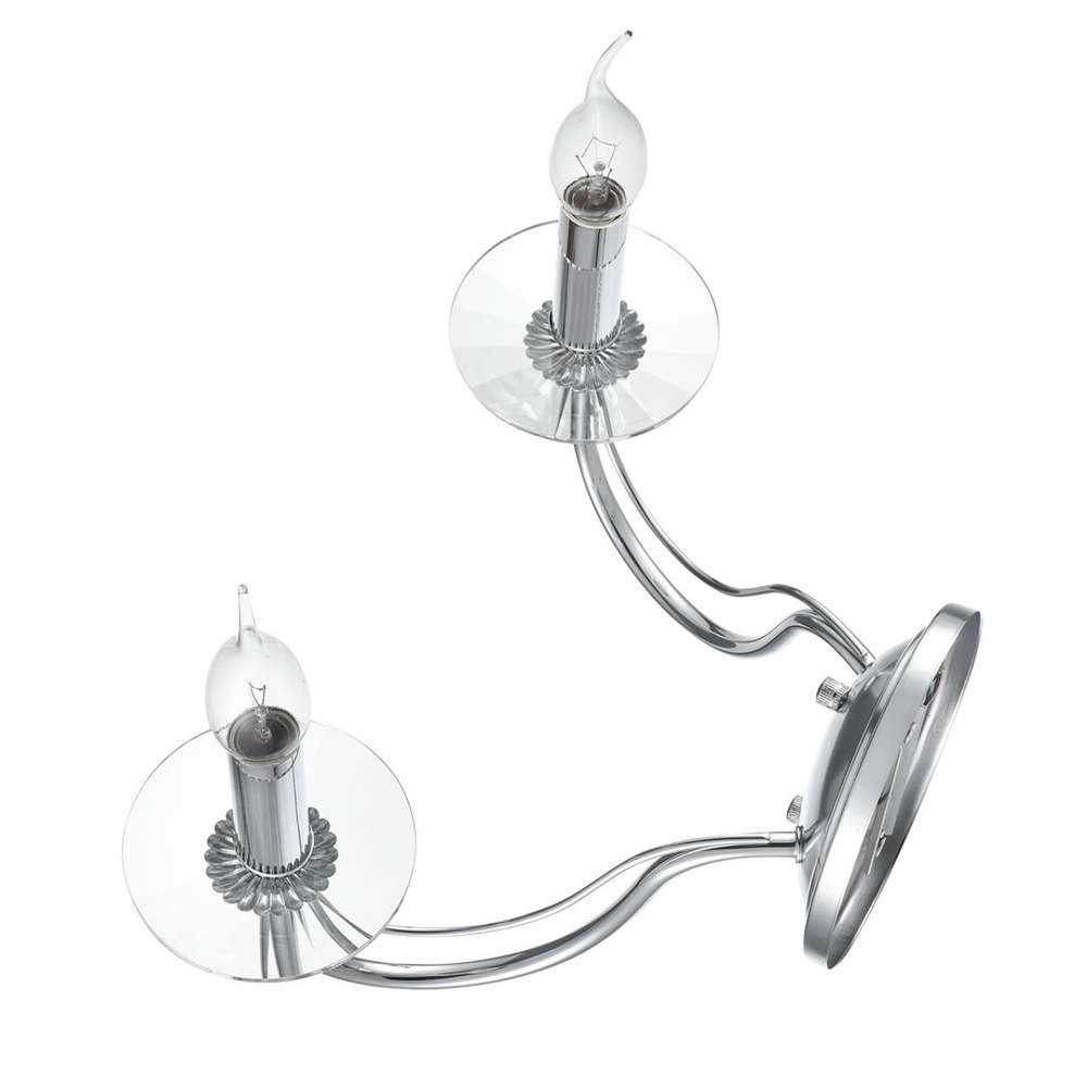 8034/2W CLASSI LN26 000 металл/стекло, хром/прозрачный Бра E14 2*40W 220V INCANTO