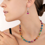 Серьги Coeur de Lion 4409/20-1500 цвет розовый, чёрный