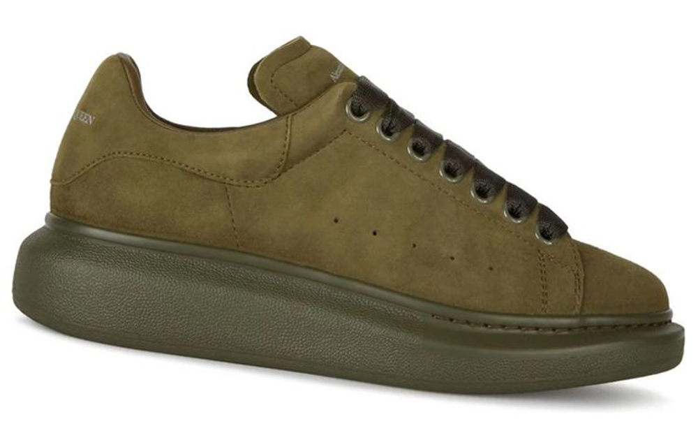 Alexander McQueen Oversized Sneakers "Green Suede" Women"s