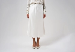 Юбка шелковая Mollen белая