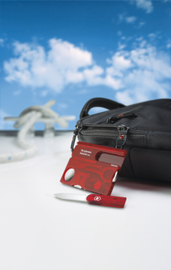 Швейцарская карточка Victorinox SwissCard Lite, красная