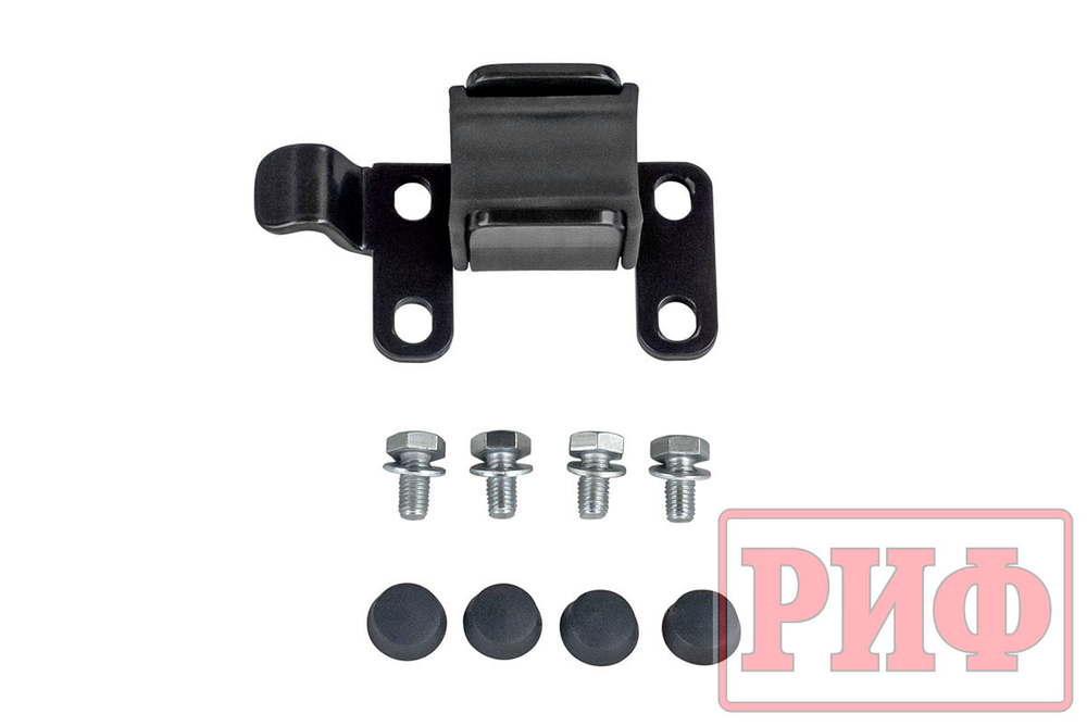 Бампер задний силовой/защита штатного бампера Renault Duster 2015-2020 c квадратом под фаркоп РИФ