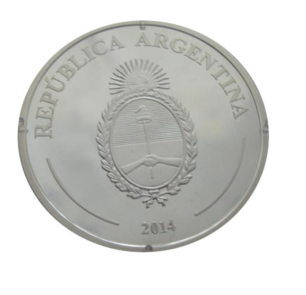 Аргентина 5 песо 2014 Музыкант Пайяда музыка СЕРЕБРО
