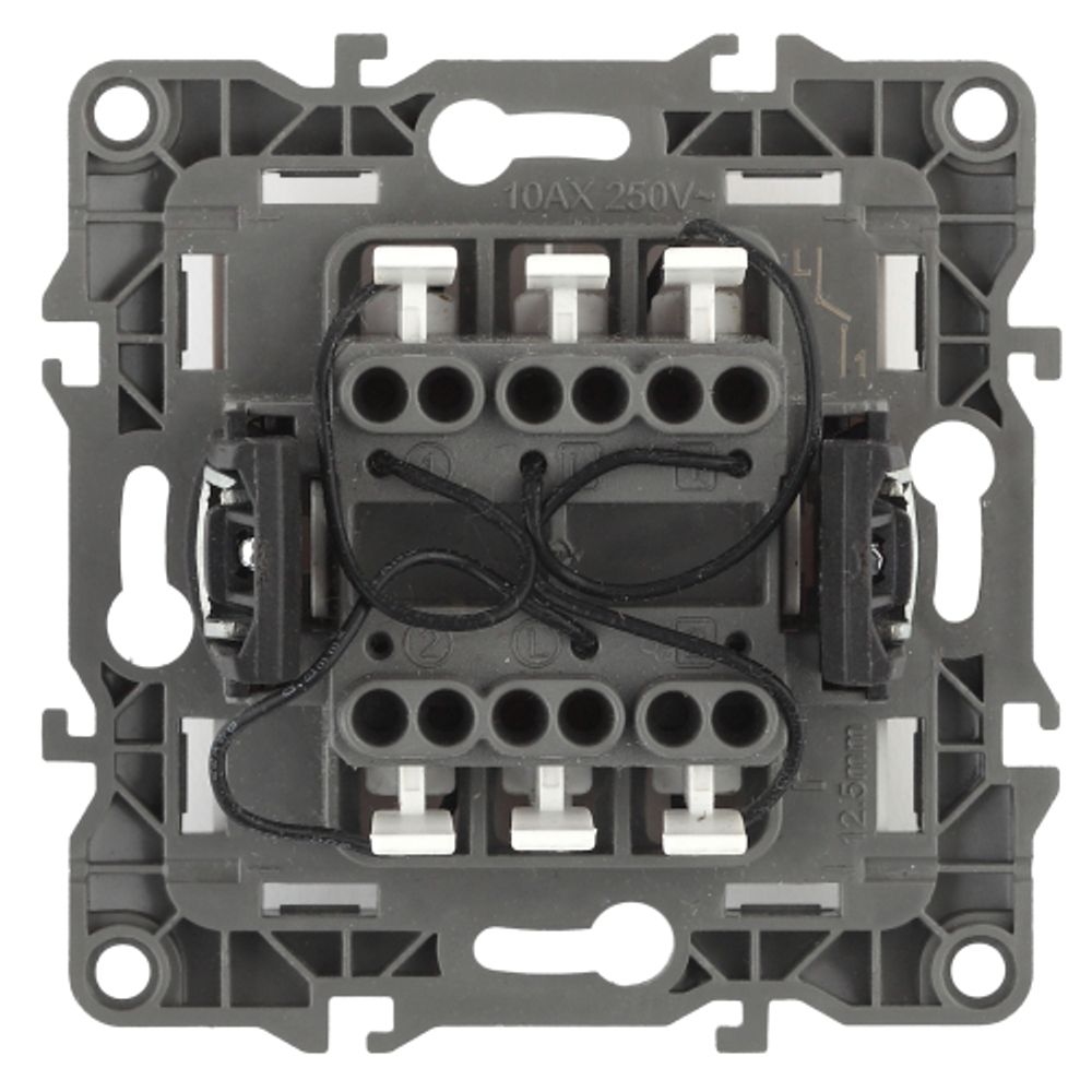 12-1105-01 ЭРА Выключатель двойной с подсветкой, 10АХ-250В, IP20, Эра12, белый | Эра 12 Белый