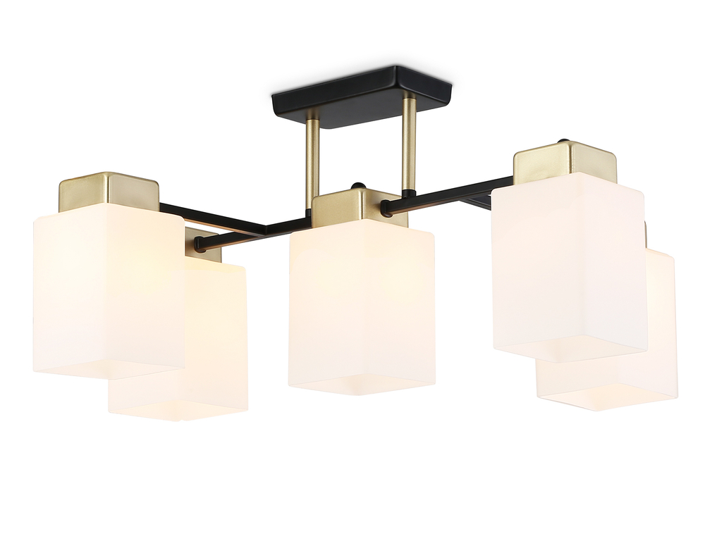 Светильник подвесной TR303048/5 BK/GD черный/золото E27/5 max 60W 540*480*270