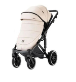 Детская модульная коляска 2в1 Luxmom F2 экокожа, бежевый цвет