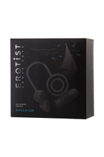 Анальная пробка с дополнительной стимуляцией EROTIST Ruffle M-Size (Цвет: черный)