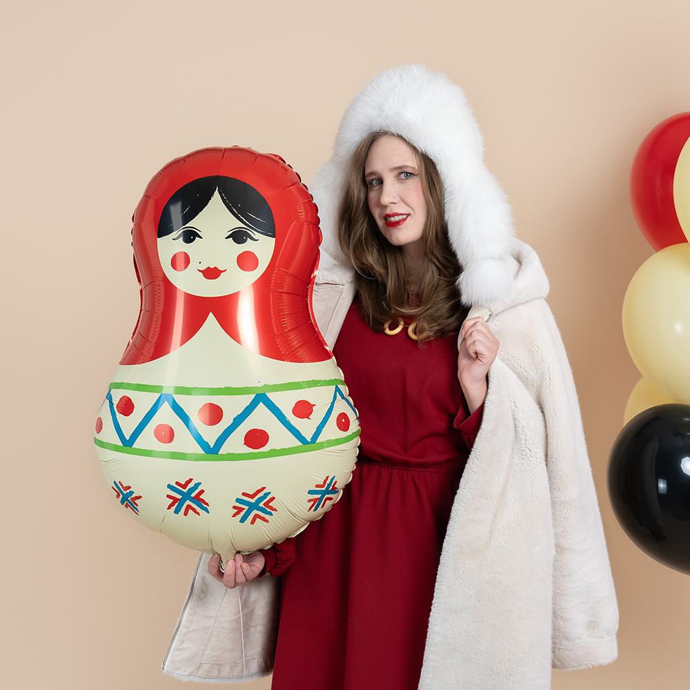 Фигура Матрешка Русский узор (31''/79 см)