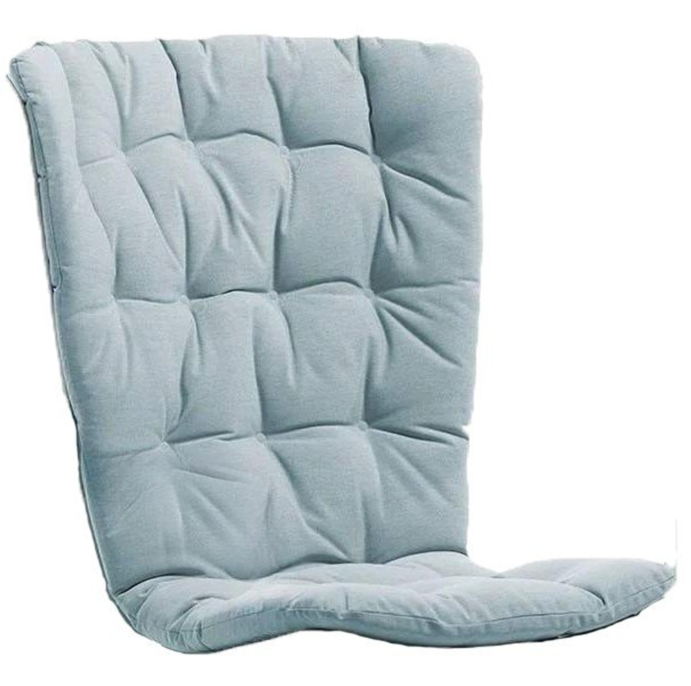 Лаунж-кресло пластиковое с подушкой Nardi Folio, табак, голубой