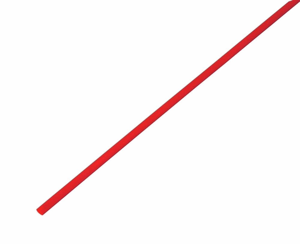Термоусадочная трубка 3.0/1.5 мм (1м) красная REXANT