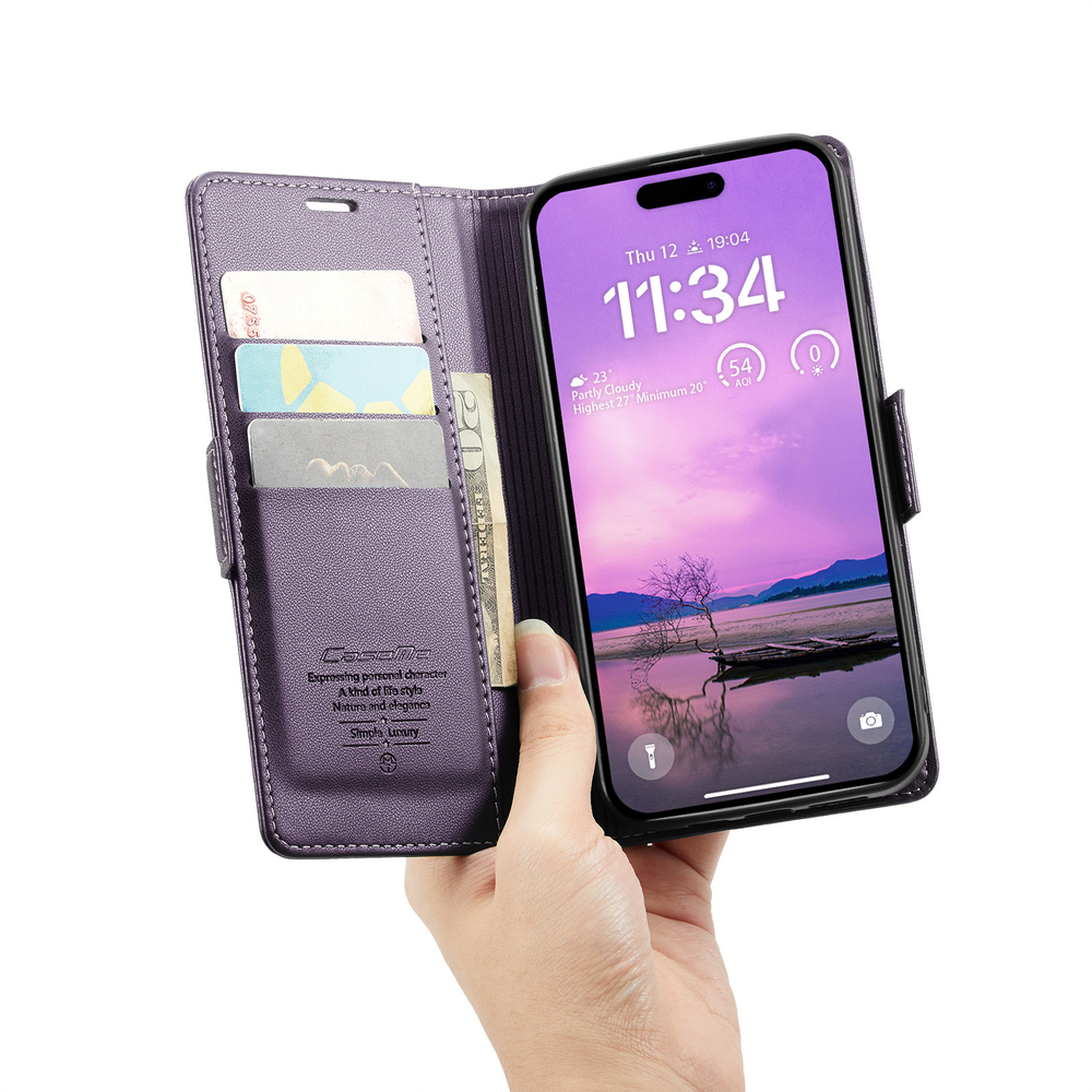 Чехол-книжка CaseMe Smooth iPhone 16 Plus