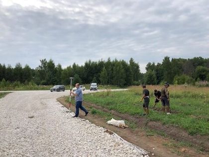 Проведена геодезическая разбивка зон отдыха