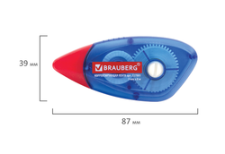 Корректирующая лента BRAUBERG 5мм*8м синий (1/12) 227801
