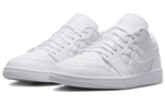 Кроссовки Jordan Air Jordan 1 Low Quilted "Triple White" (Женская размерная сетка)