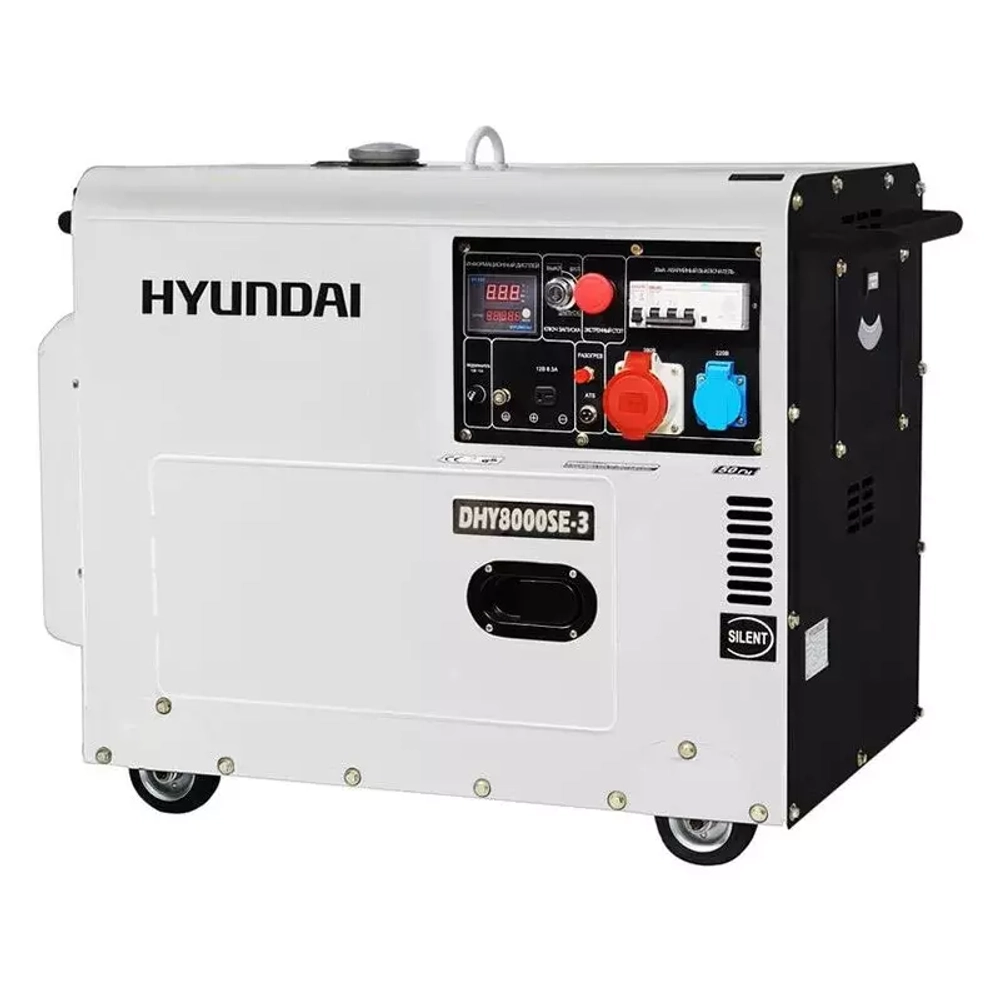 Дизельный генератор HYUNDAI DHY 8000SE-3