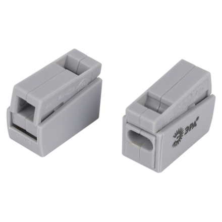 Клемма ЭРА NO-225-462 быстрозажимная 221-112 для светильников 2 полюса 0.5-2.5мм2 упаковка 3 шт