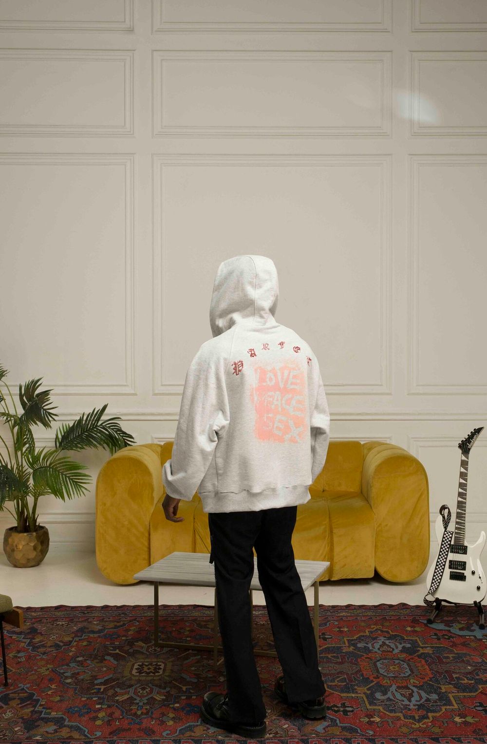 Худи Parfet Zip White Gray LPS светло-серый