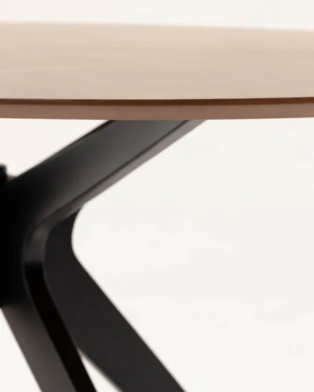 Большой овальный обеденный стол Naanim 180x110 см, орех | La Forma | Испания