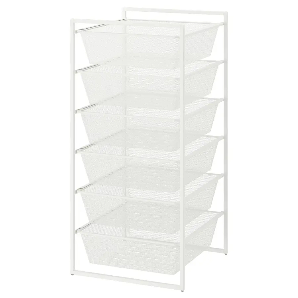 Стеллаж - IKEA JONAXEL, 50х51х104 см, белый, ЙОНАКСЕЛЬ ИКЕА