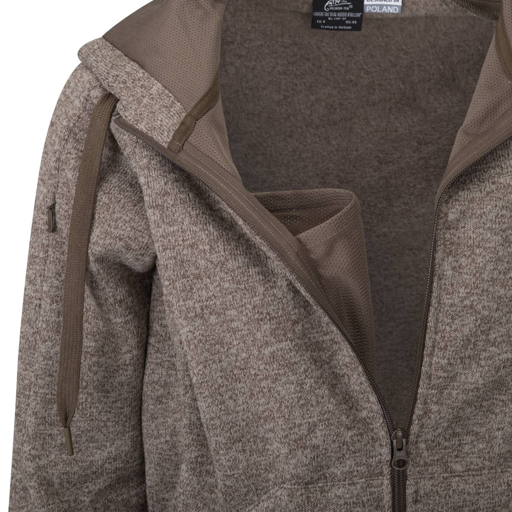 Helikon-Tex COVERT TACTICAL HOODIE (FullZip) - Melange Light Tan