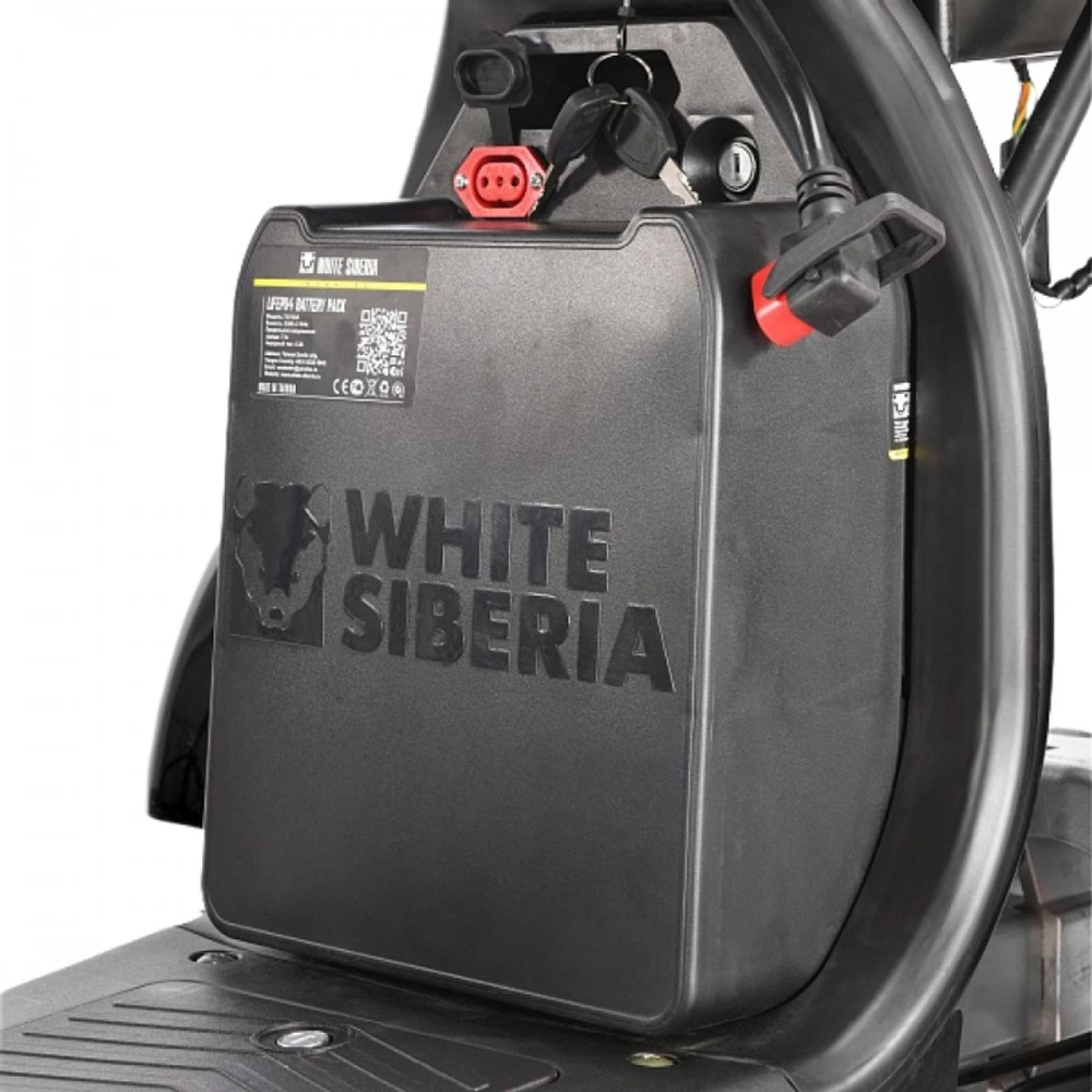 Электроскутер CityCoco White Siberia TRIKE Ikra 5000w черный