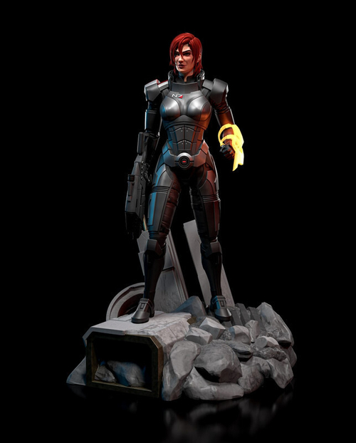 Shepard Шепард female mass effect Коллекционная Фигурка Аниме