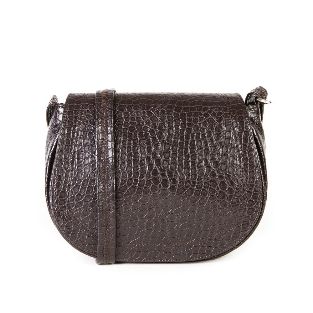 Стильная женская повседневная коричневая сумочка из экокожи Dublecity М-СД-13