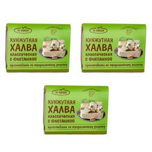 Халва Сокровища Сезама кунжутная с фисташкой 290 г, 3 шт