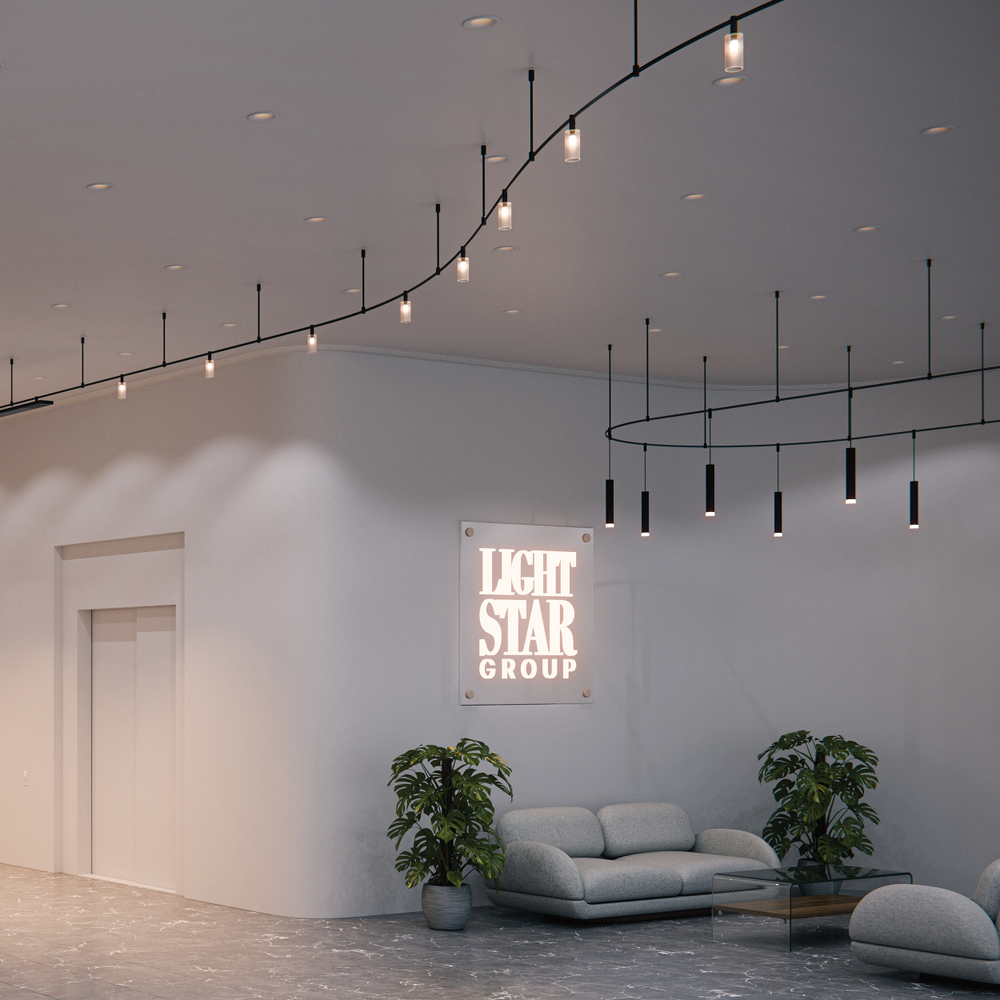 237137 Светильник 48V подвесной д/1-фазн трека DUE LED 5W 300LM 24G ЧЕРНЫЙ 3000K IP20