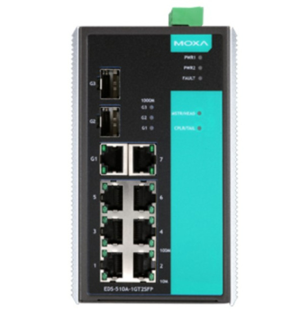 Коммутатор управляемый MOXA EDS-510A-1GT2SFP