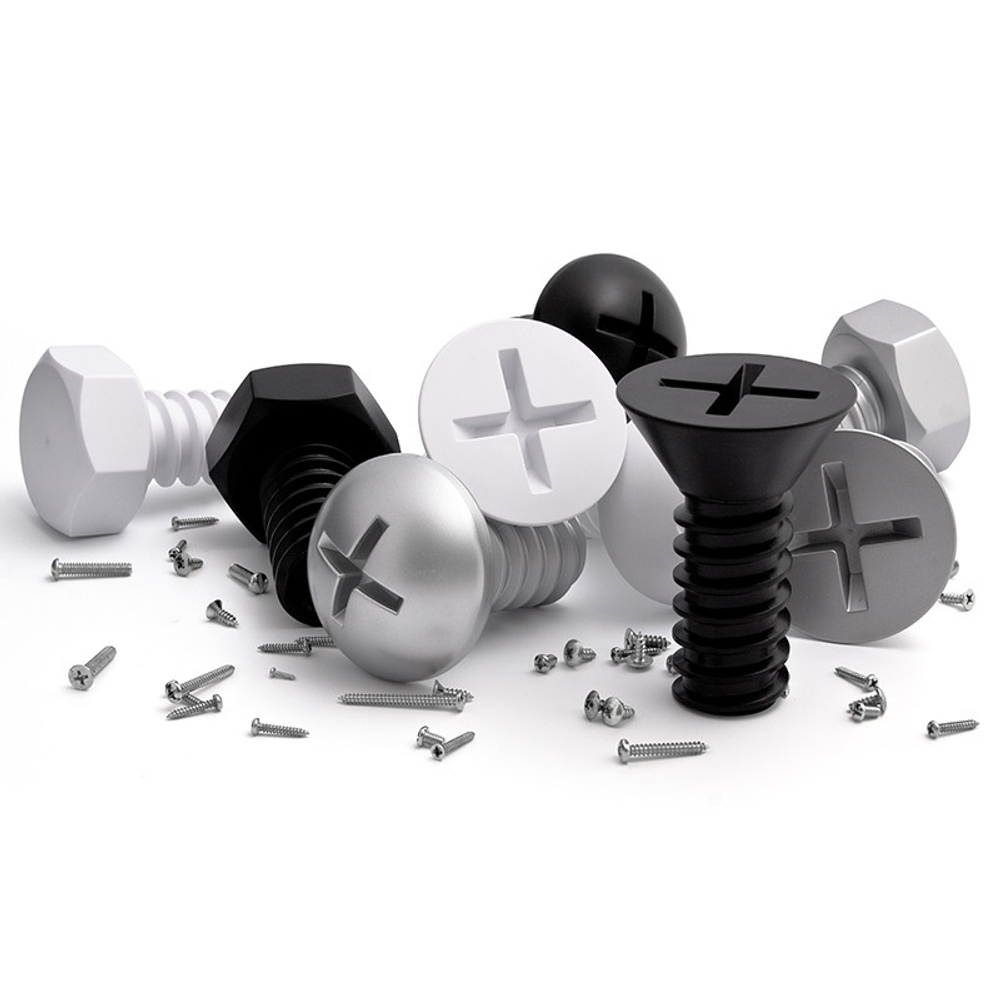 Набор вешалок screw, белые, 3 шт.