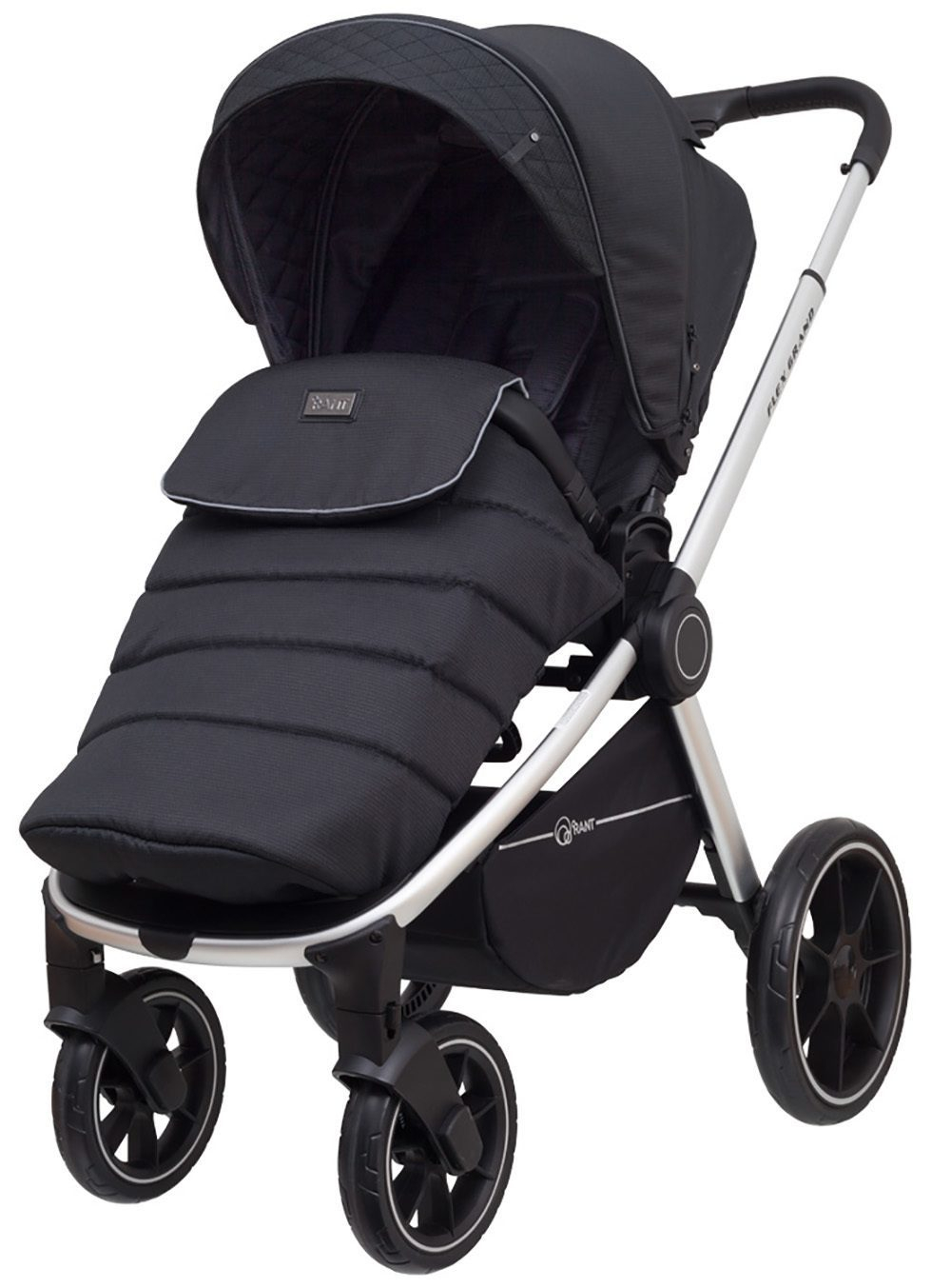 Коляска детская "FLEX GRAND" (2в1) RA065 Midnight Black