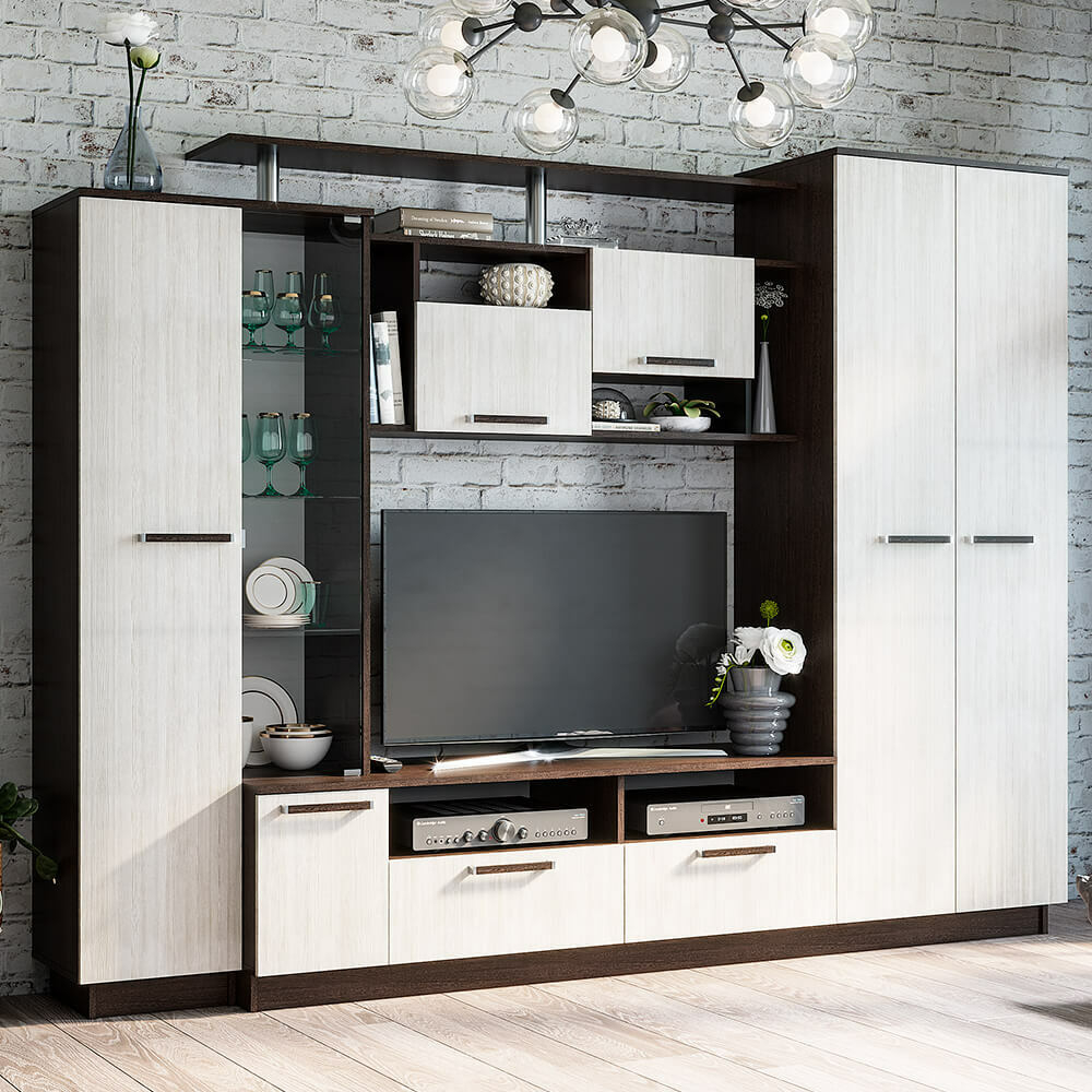 Стенка в гостиную Вега