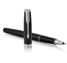 Ручка-роллер Parker Sonnet T539, цвет: Laque Black СT,  стержень: F, цвет чернил: black, в подарочной упаковке