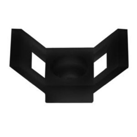 Площадка для крепления стяжки REXANT (ПС-2) 29x15 мм, черная, упаковка 100 шт.