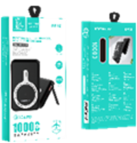 Портативный аккумулятор DENMEN DP18 10000 mAh PD 20W magnetic wireless (белый)
