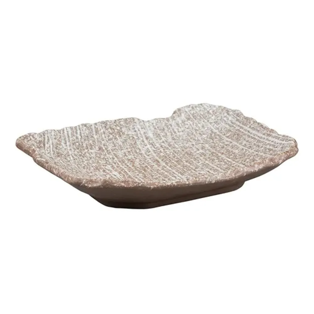 Блюдо прямоугольное 26*20*4,3 см Brown Crush Untouched Taiga P.L. Proff Cuisine [1]
