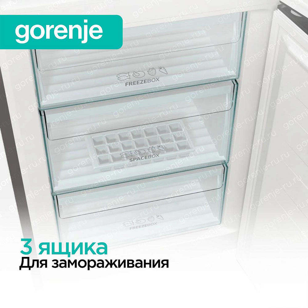 Отдельностоящий двухкамерный холодильник Gorenje RK6201ES4