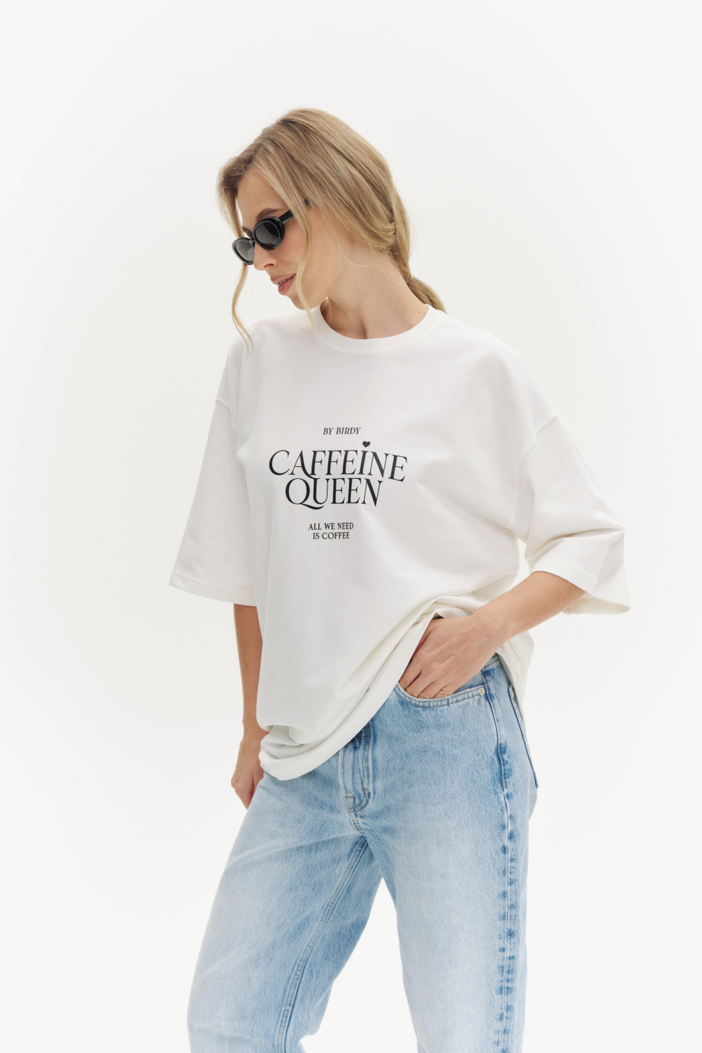 Футболка CAFFEINE QUEEN | Белый