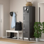 Офисный шкаф - IKEA IDÅSEN, темно-серый, 45х47х172 см, ИДОСЕН ИКЕА