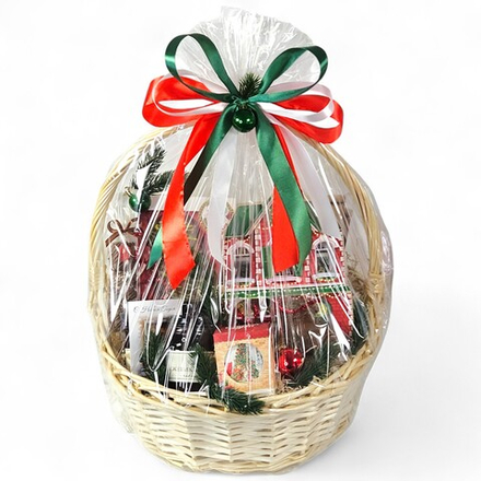 Большая подарочная корзина "Уютный праздник"