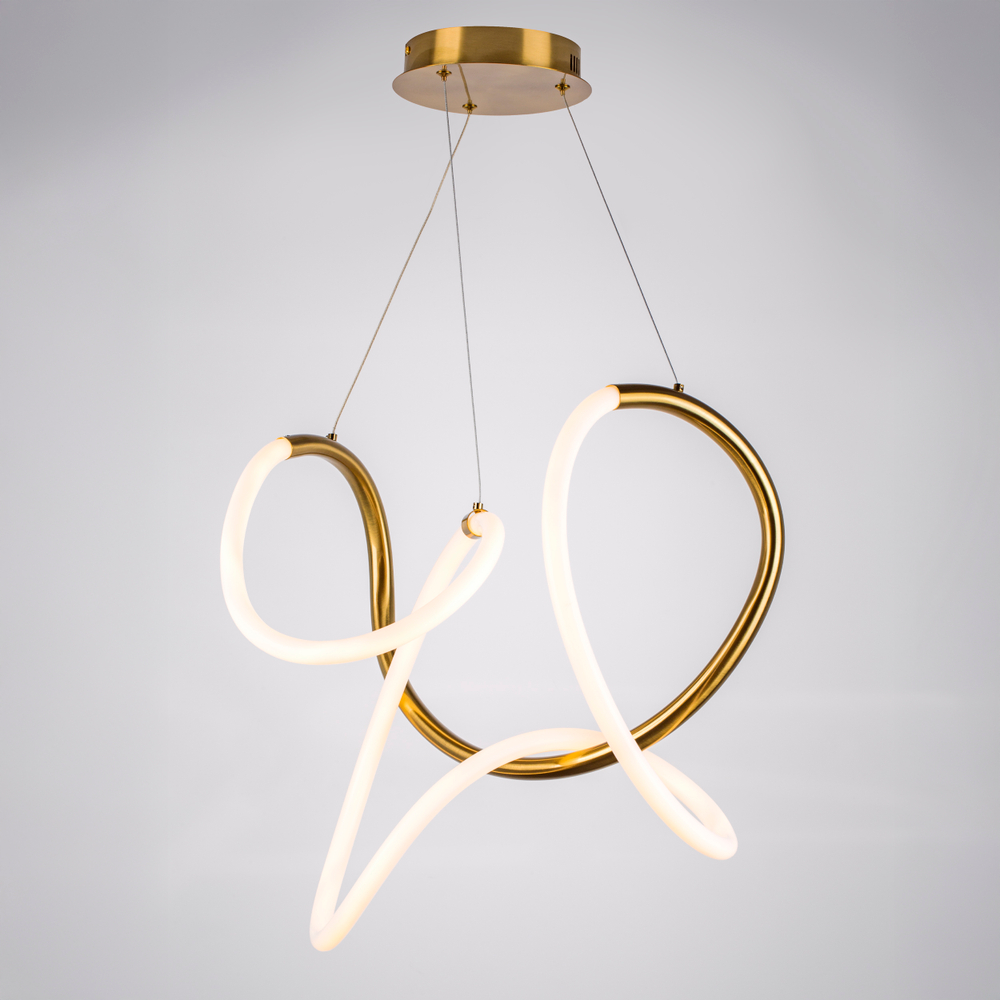 637063 Люстра CORINTO 30W LED 2680LM ЗОЛОТО 3000K IP20