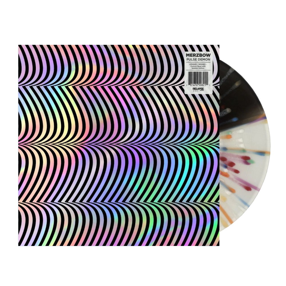 Merzbow Pulse Demon (Black Ice And Milky Clear Quad Effect With Rainbow Splatter)