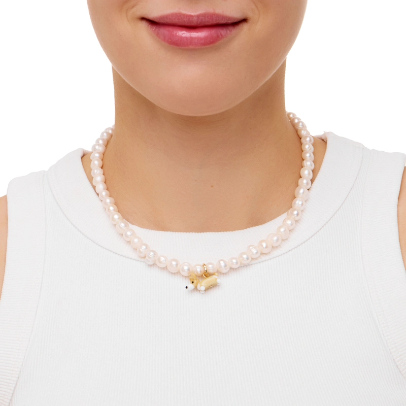 Колье Мой Любимый Пушистик с Жемчугом – Собака