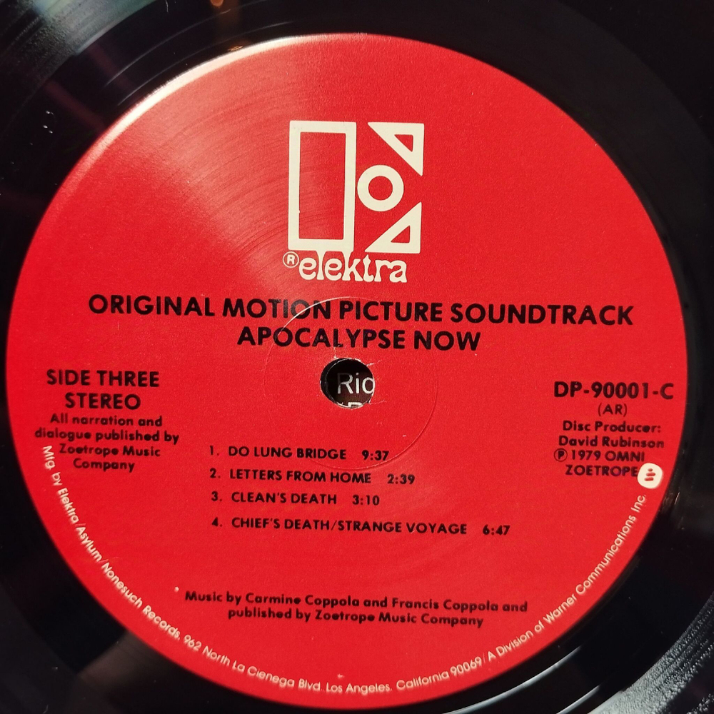 Винтажная виниловая пластинка LP Carmine Coppola and Francis Coppola Apocalypse Now Motion Picture Soundtrack (USA 1979)