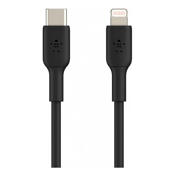 Кабель Belkin BoostCharge Lightning - USB-C 1м черный (CAA003BT1MBK)