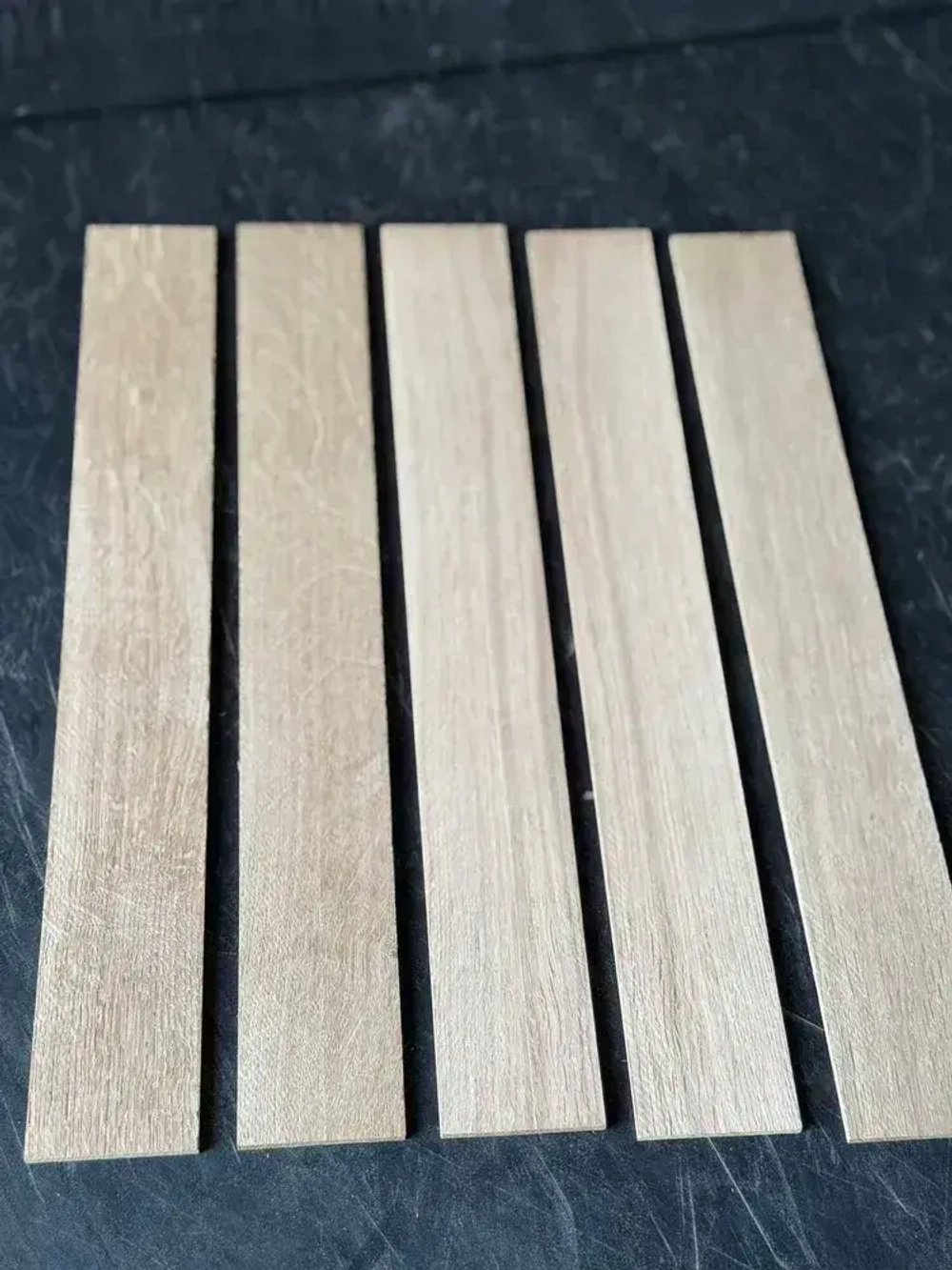 Шпон( ламель) пиленный, дуб 50Х4,2 Х375 ( 10шт) для творчества, хобби и поделок