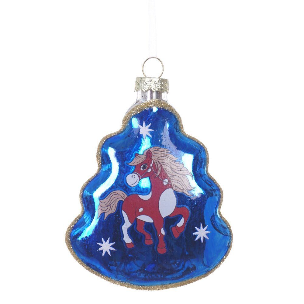GAEM Украшение новогоднее "Елочка с лошадкой", L8 W2,5 H11 см